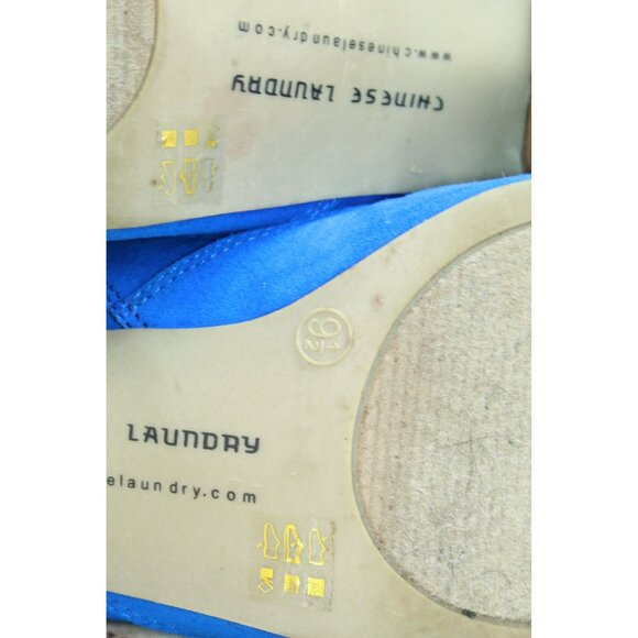 Blue Chinese Laundry Z-Spruce Up Suede Side Zip Casual Ankle Boots Size 9.5 - Picture 9 of 10